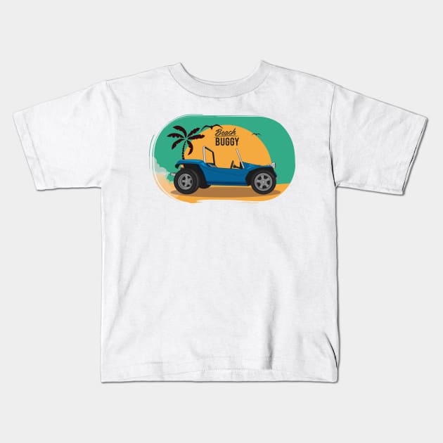 Beach Buggy Kids T-Shirt by AutomotiveArt